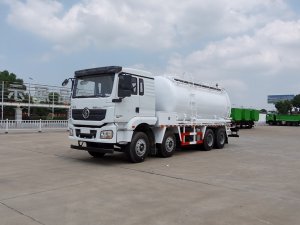 8x4陕汽德龙M3000系列SGZ5311GFLSX6型粉罐车|18立方油田专用下灰罐车（上置空压机）